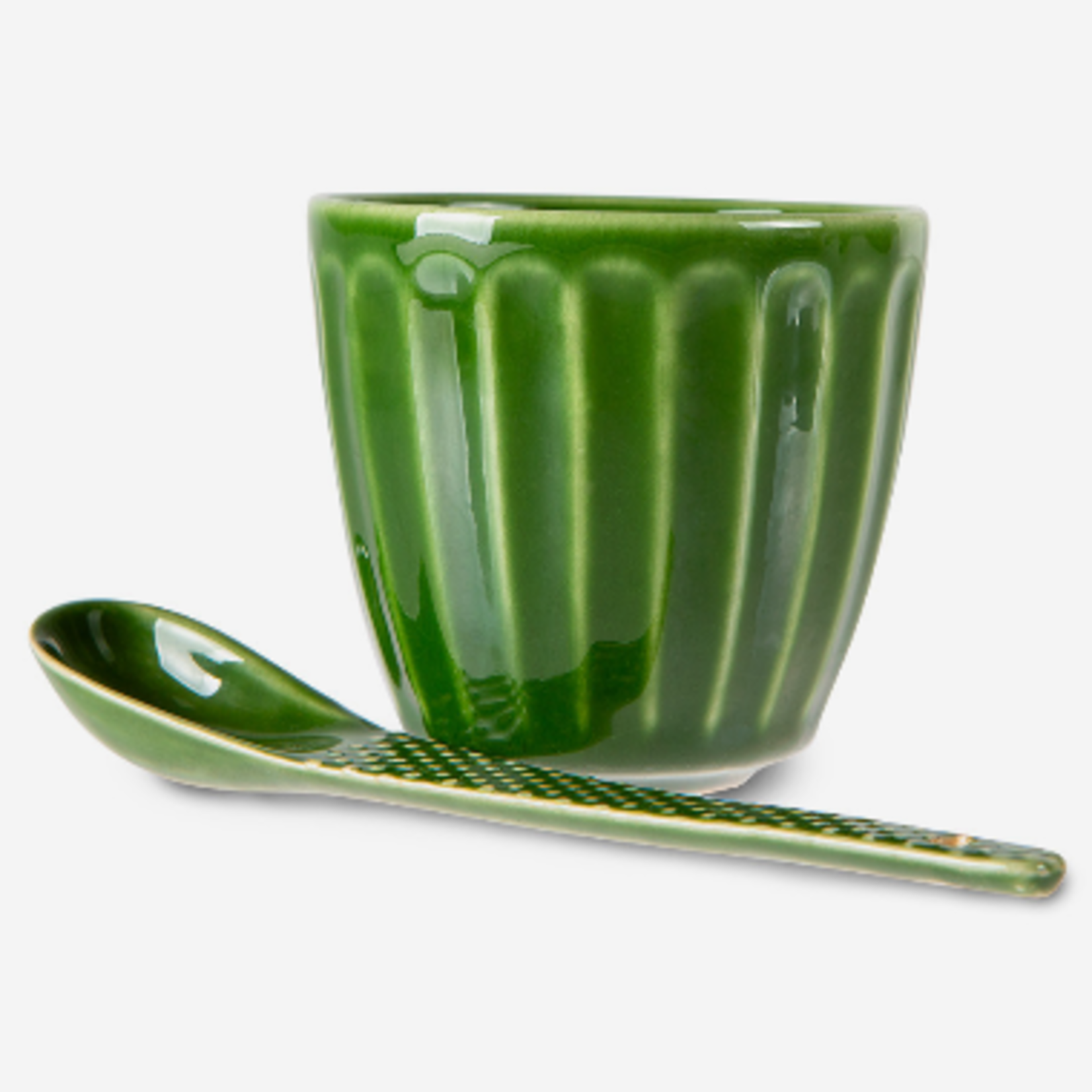 HKLIVING HKLIVING - Lepels  textured set van 4 emerald collection ACE7010