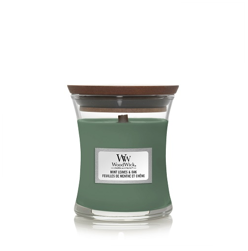 WOODWICK WOODWICK - Candle mint leaves & Oak Large