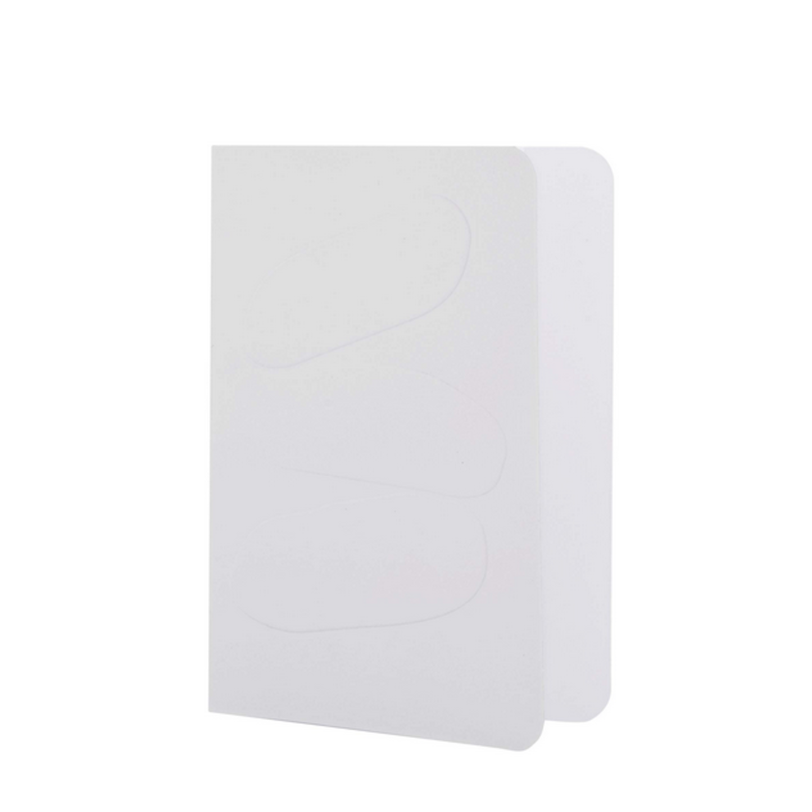 ZUSSS ZUSSS - Wenskaart kiezels reliëf wit