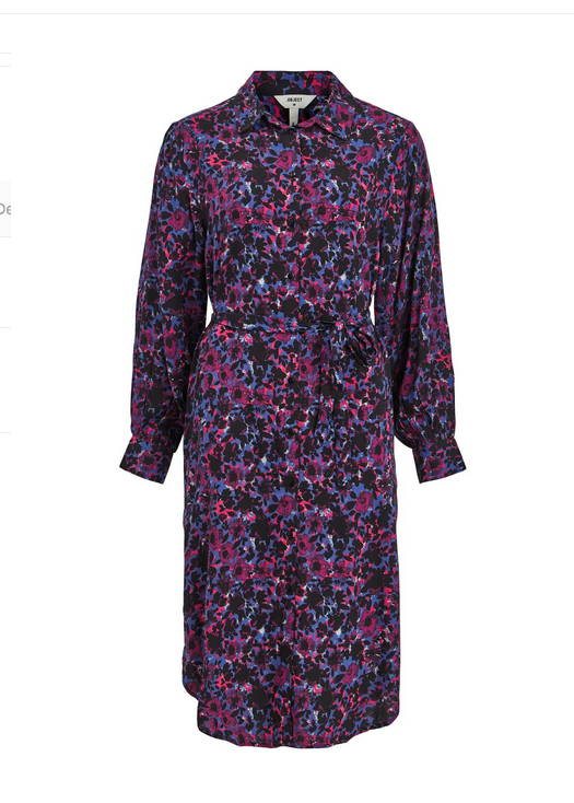 OBJECT OBJECT - Shirt dress holly clematis blue/flower