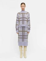 OBJECT OBJECT - Maggie lange gebreide rok lavendel