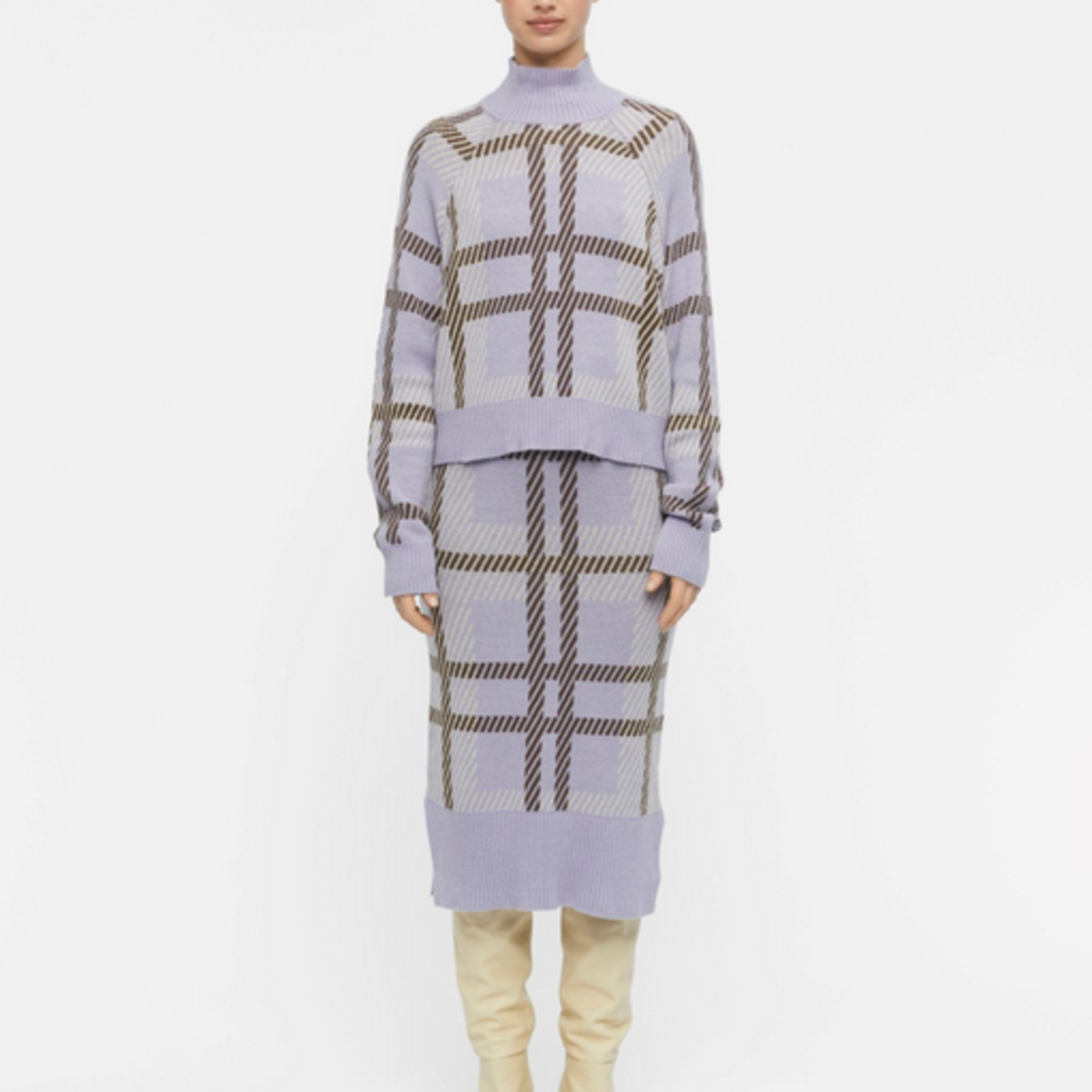 OBJECT OBJECT - Maggie lange gebreide rok lavendel