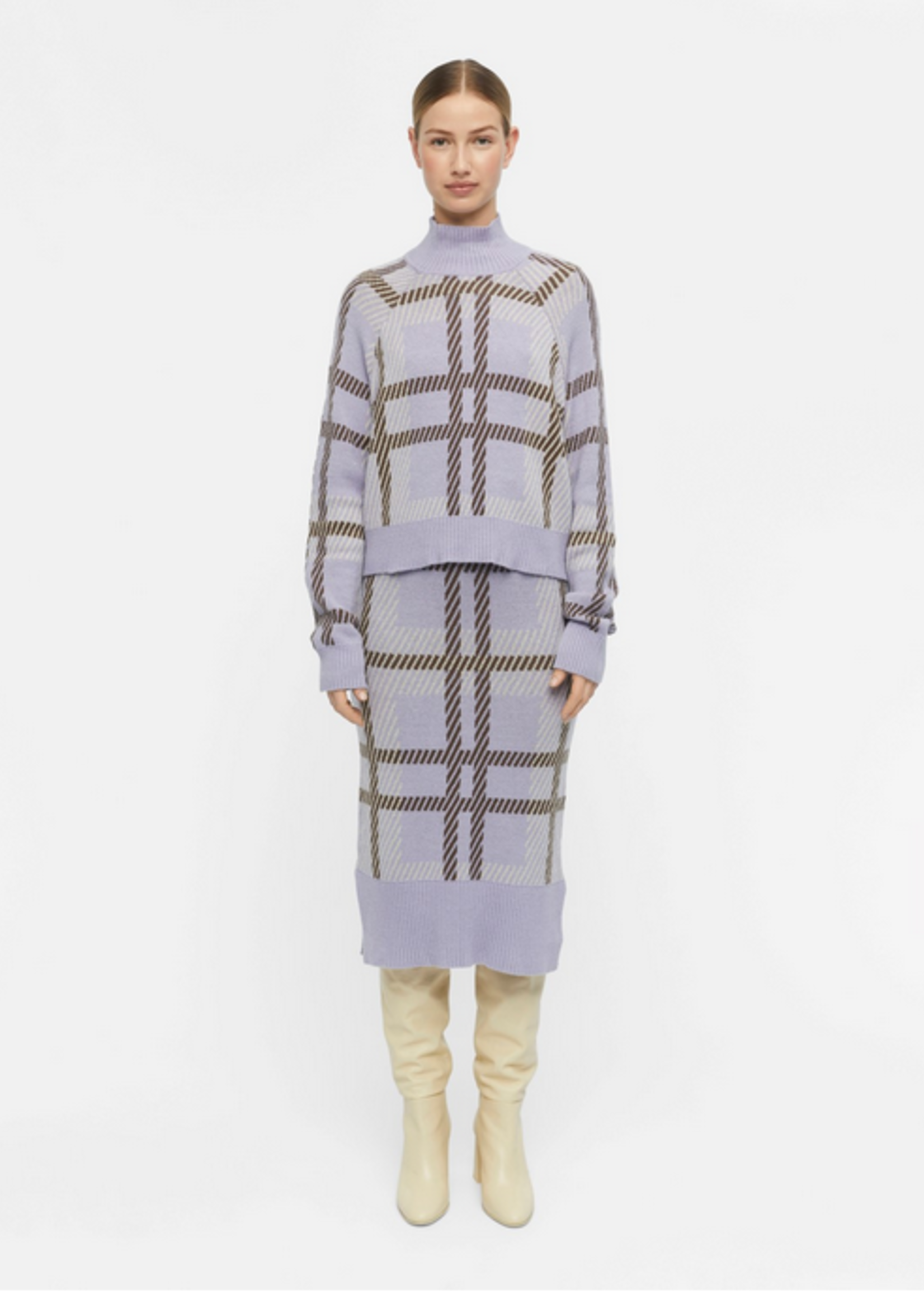 OBJECT OBJECT - Maggie lange gebreide rok lavendel