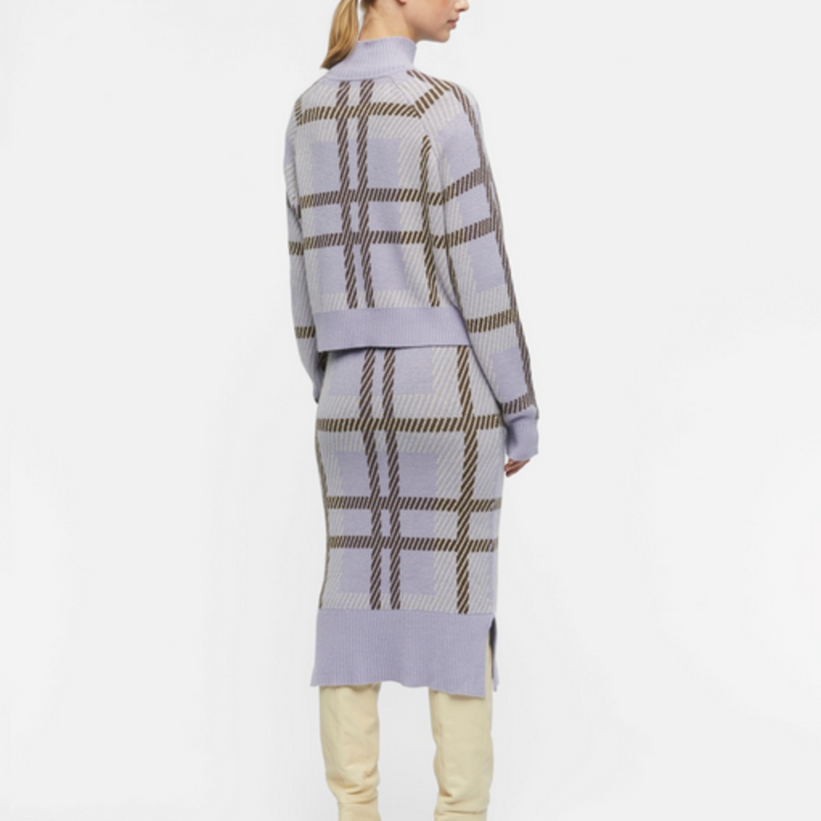 OBJECT OBJECT - Maggie lange gebreide rok lavendel