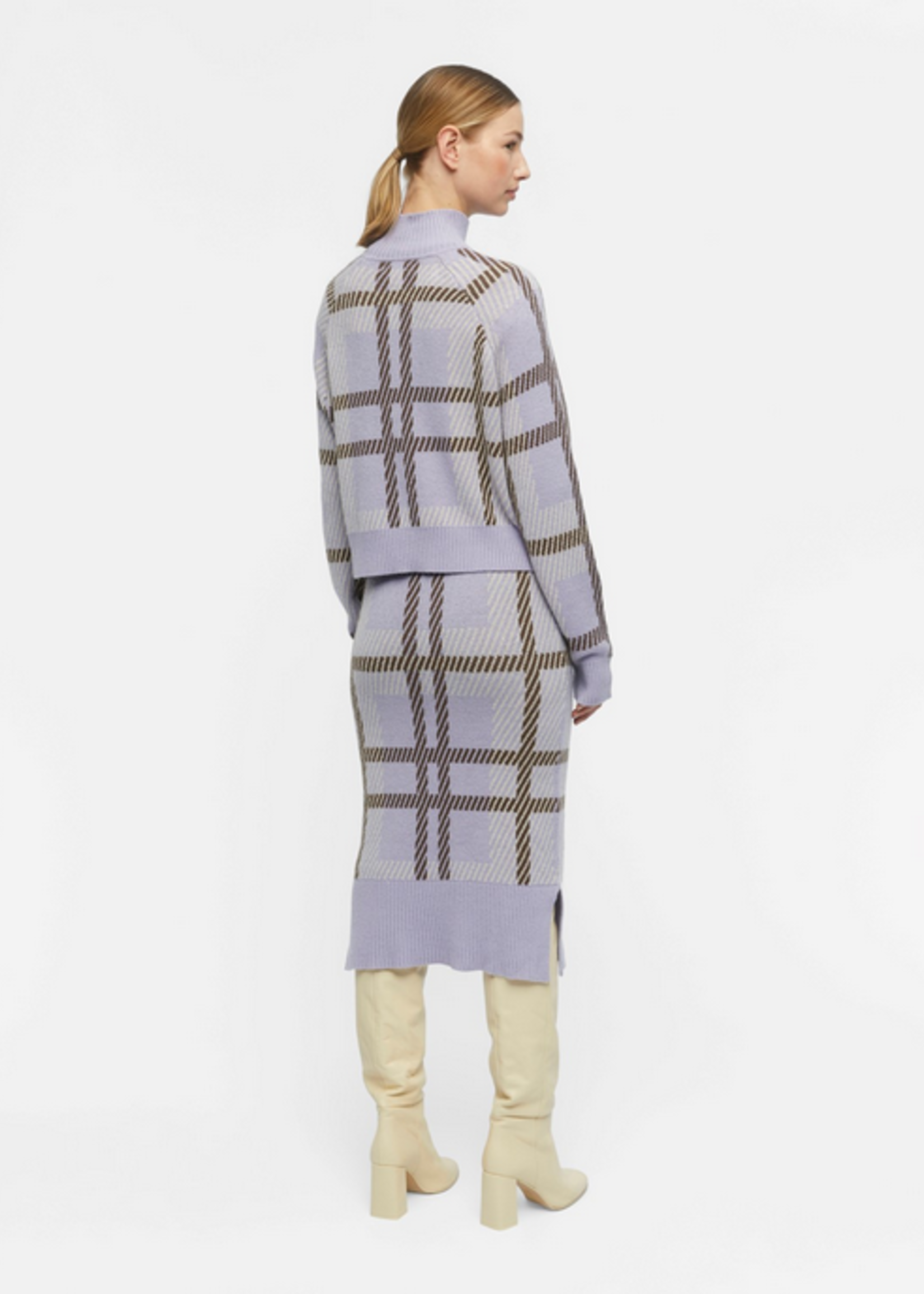 OBJECT OBJECT - Maggie lange gebreide rok lavendel