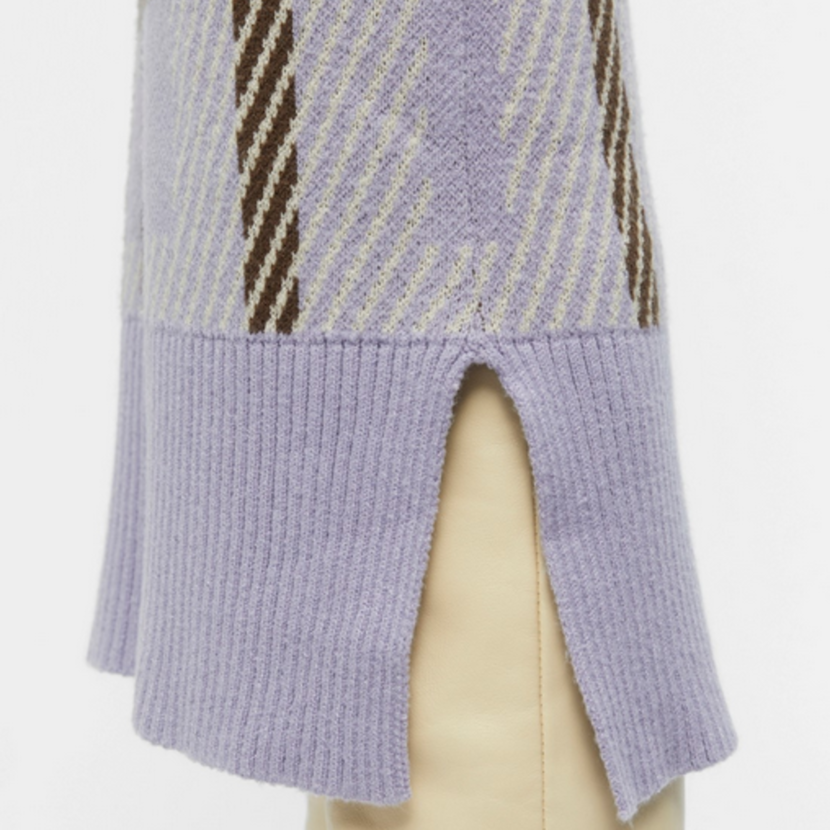 OBJECT OBJECT - Maggie lange gebreide rok lavendel