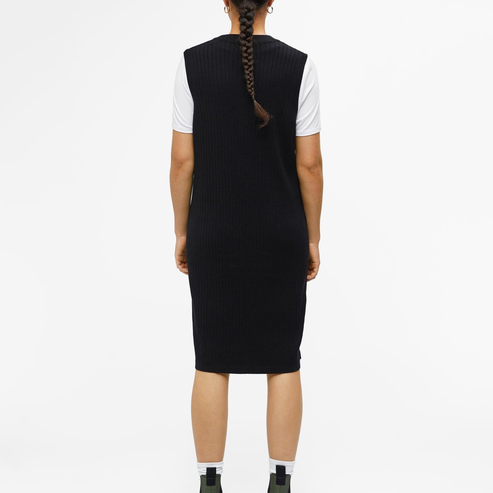 OBJECT OBJECT - Knit dress/vest  Noelle black MAAT S