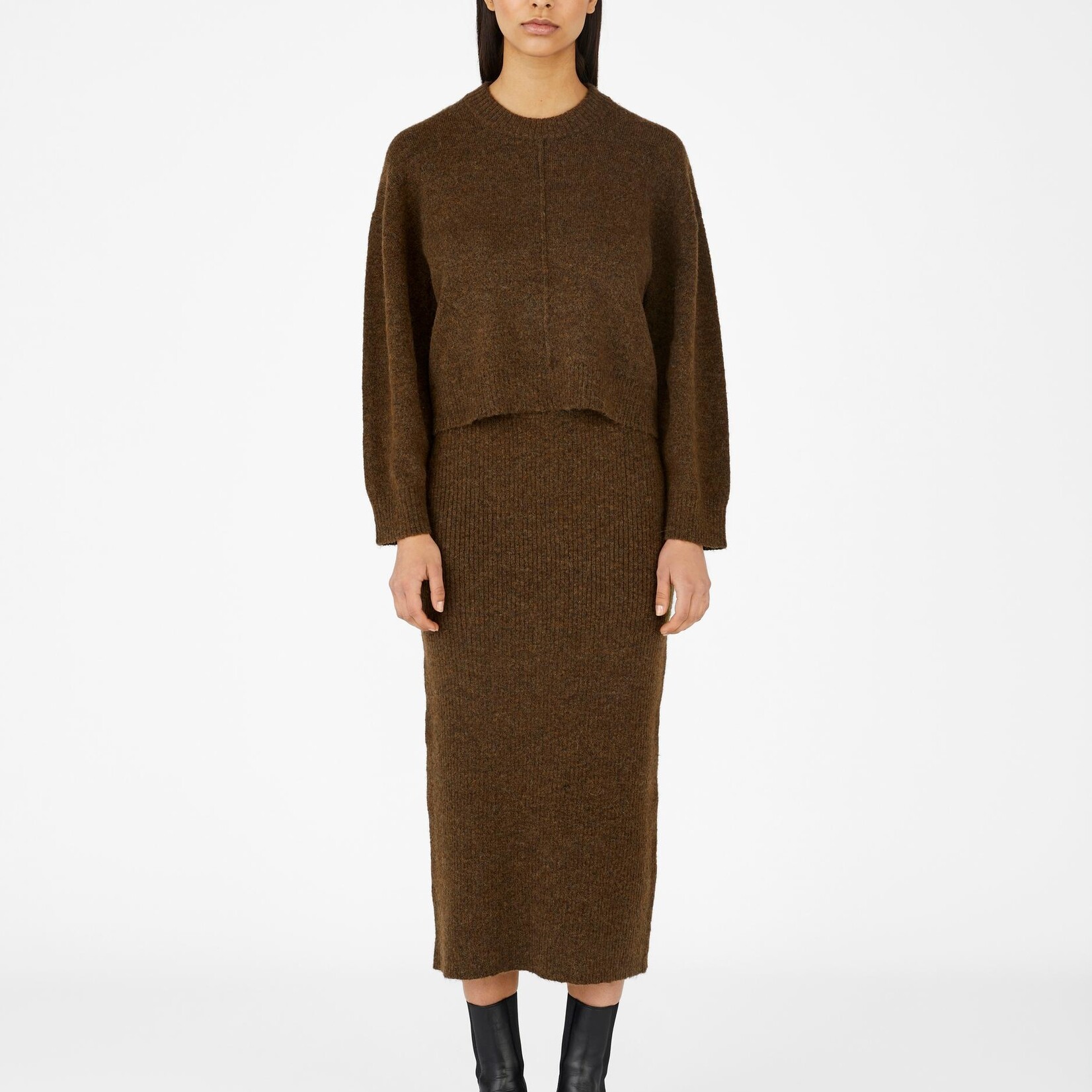 OBJECT OBJECT - Pullover knit Jabbie dark earth