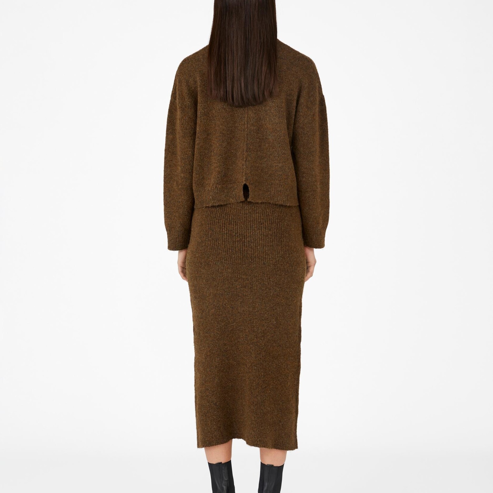 OBJECT OBJECT - Pullover knit Jabbie dark earth