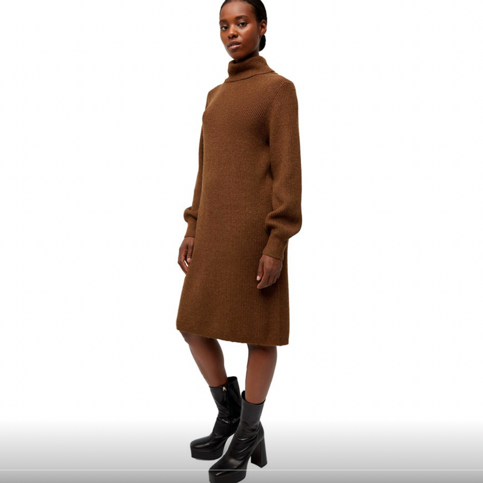 OBJECT OBJECT - Dress Malena dark earth MAAT L