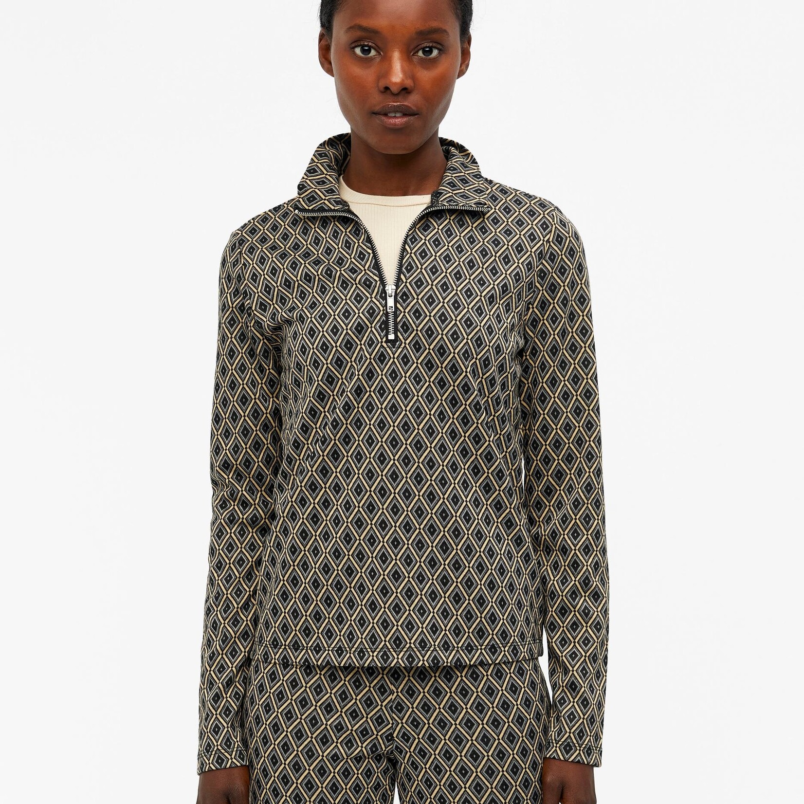 OBJECT OBJECT - Top Anasofia sky captain/jacquard MAAT XS