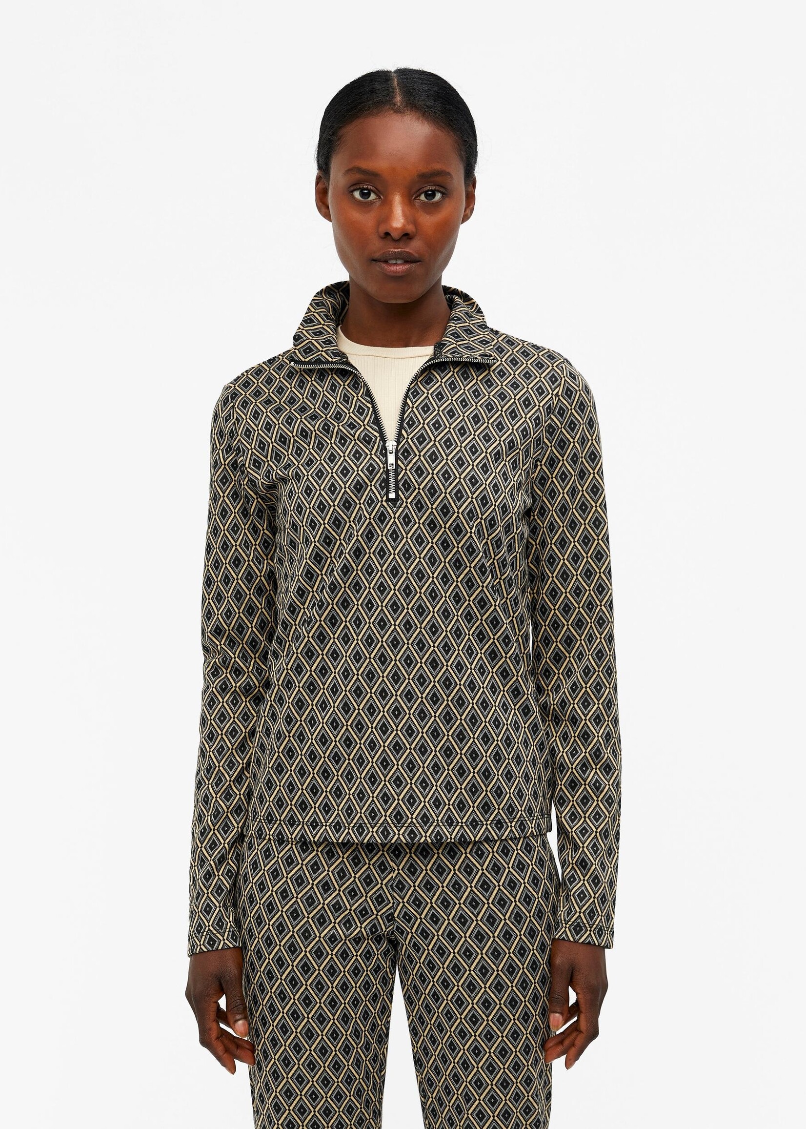 OBJECT OBJECT - Top Anasofia sky captain/jacquard