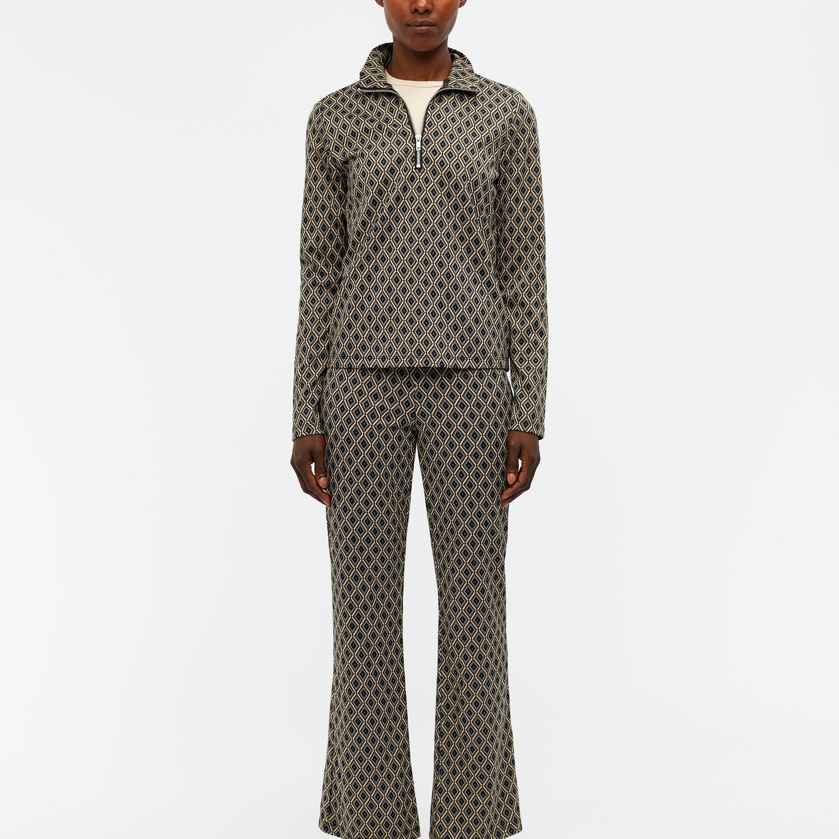 OBJECT OBJECT - Top Anasofia sky captain/jacquard