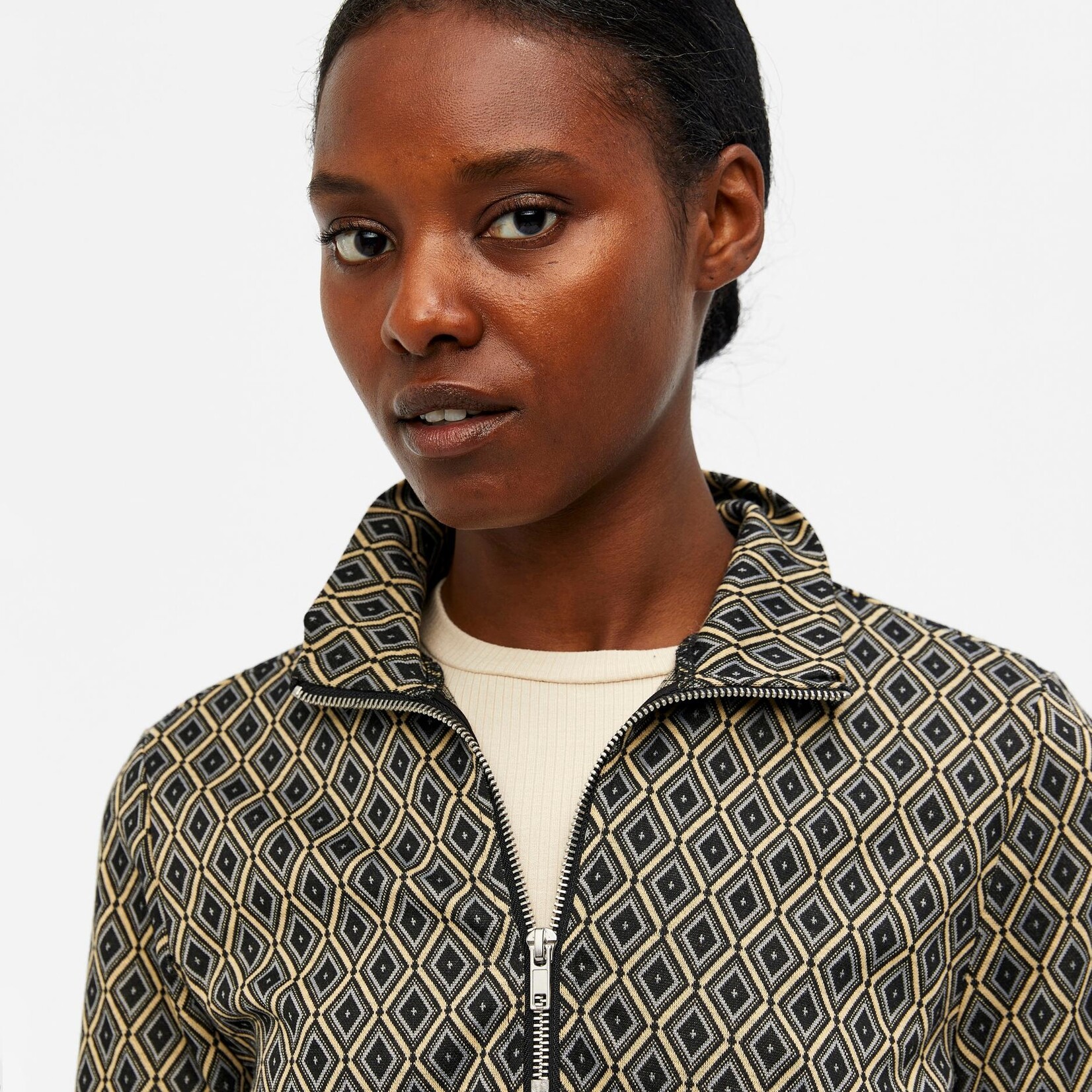 OBJECT OBJECT - Top Anasofia sky captain/jacquard