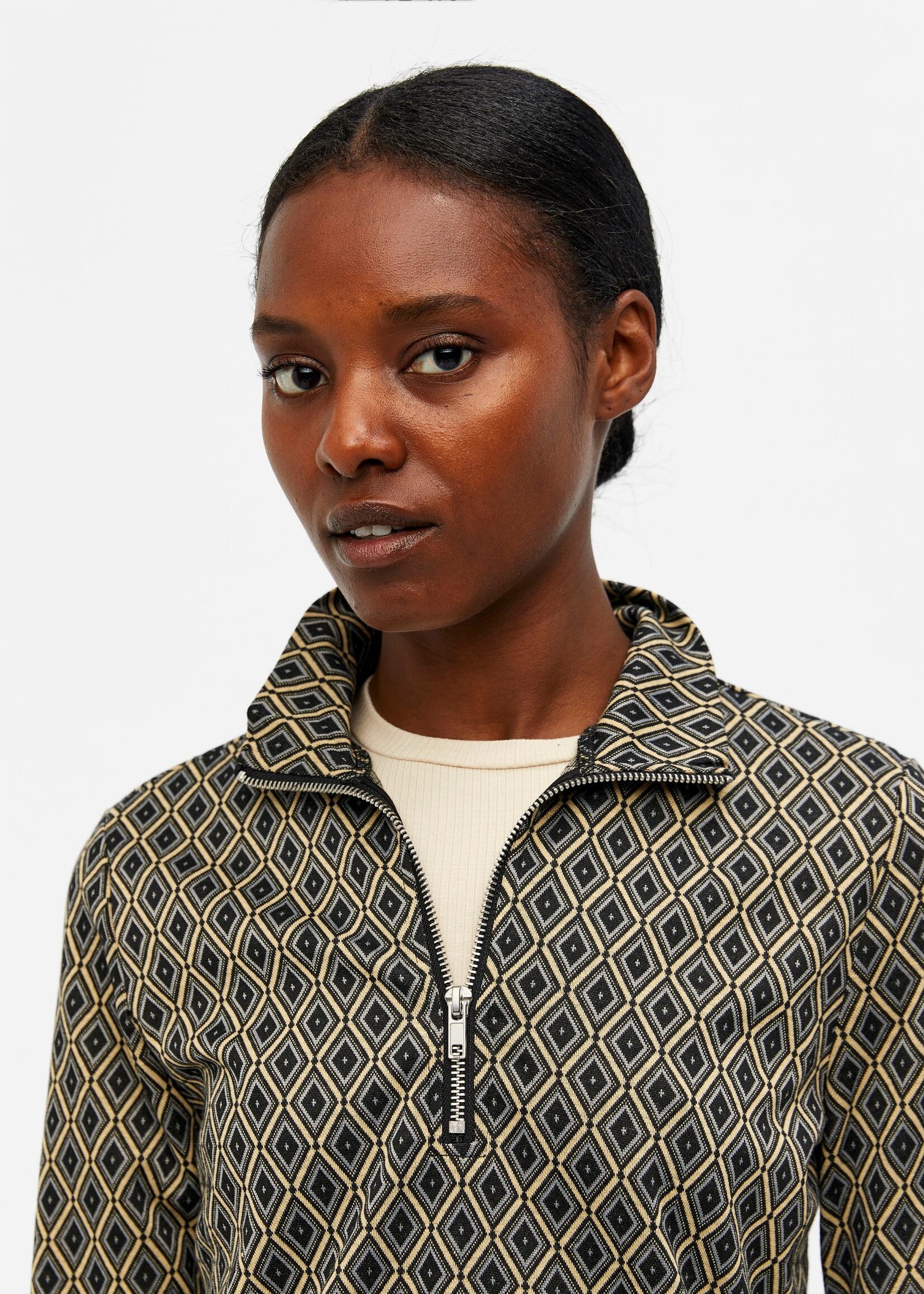 OBJECT OBJECT - Top Anasofia sky captain/jacquard