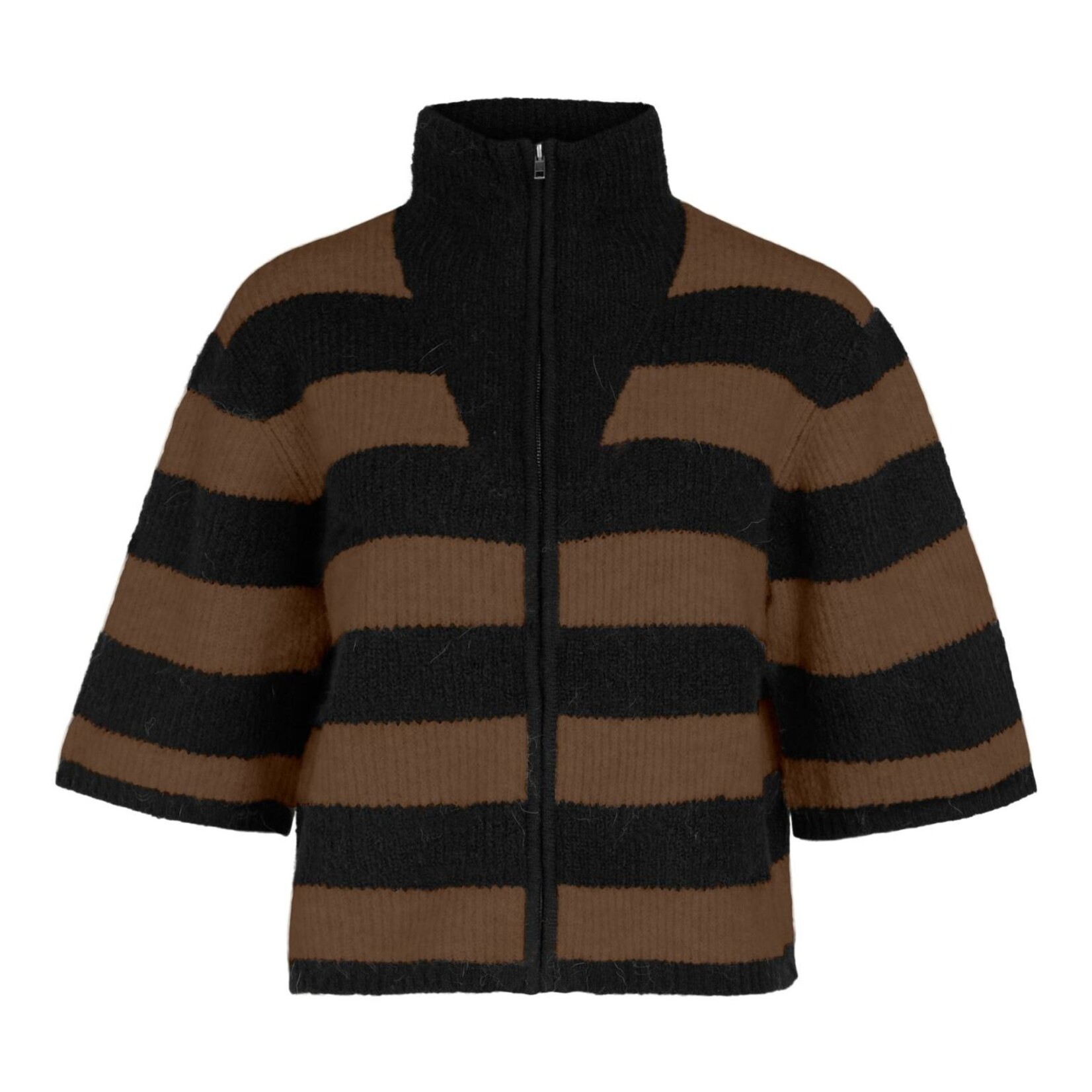 OBJECT OBJECT - Minna knit cardigan dark earth/black MAAT S