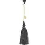 ZUSSS ZUSSS - Hanger met kwast antracietgrijs