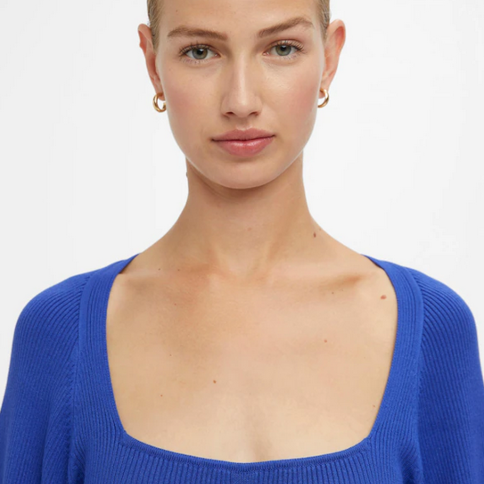 OBJECT OBJECT - Gebreide trui agnes clematis blauw