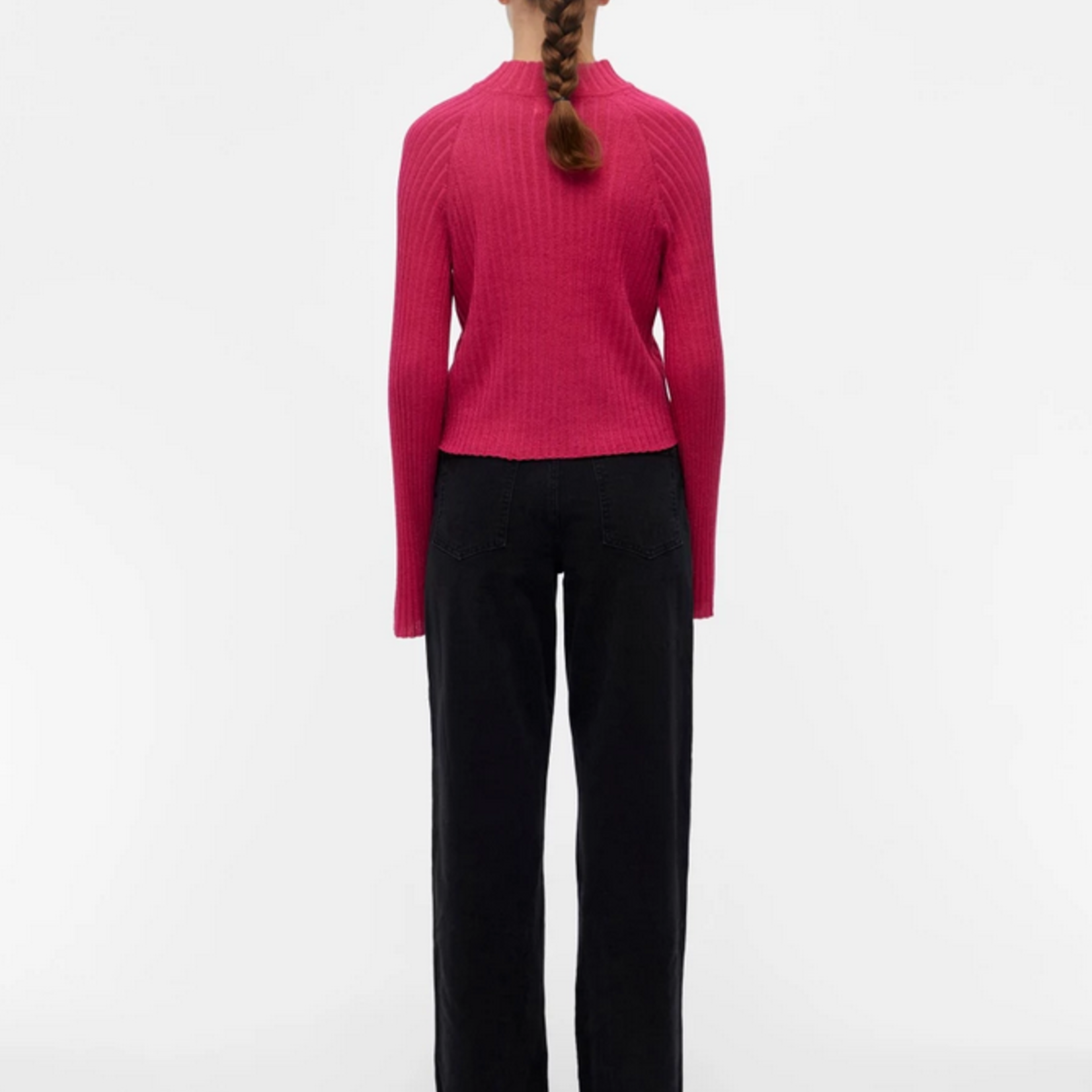 OBJECT OBJECT - Top/trui Luna lurex gebreid magenta maat M