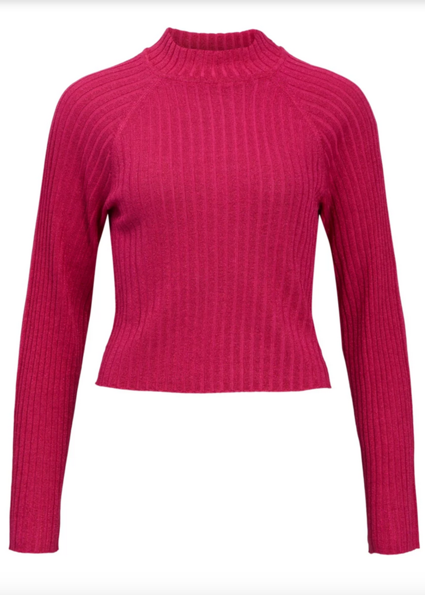 OBJECT OBJECT - Top/trui Luna lurex gebreid magenta maat M