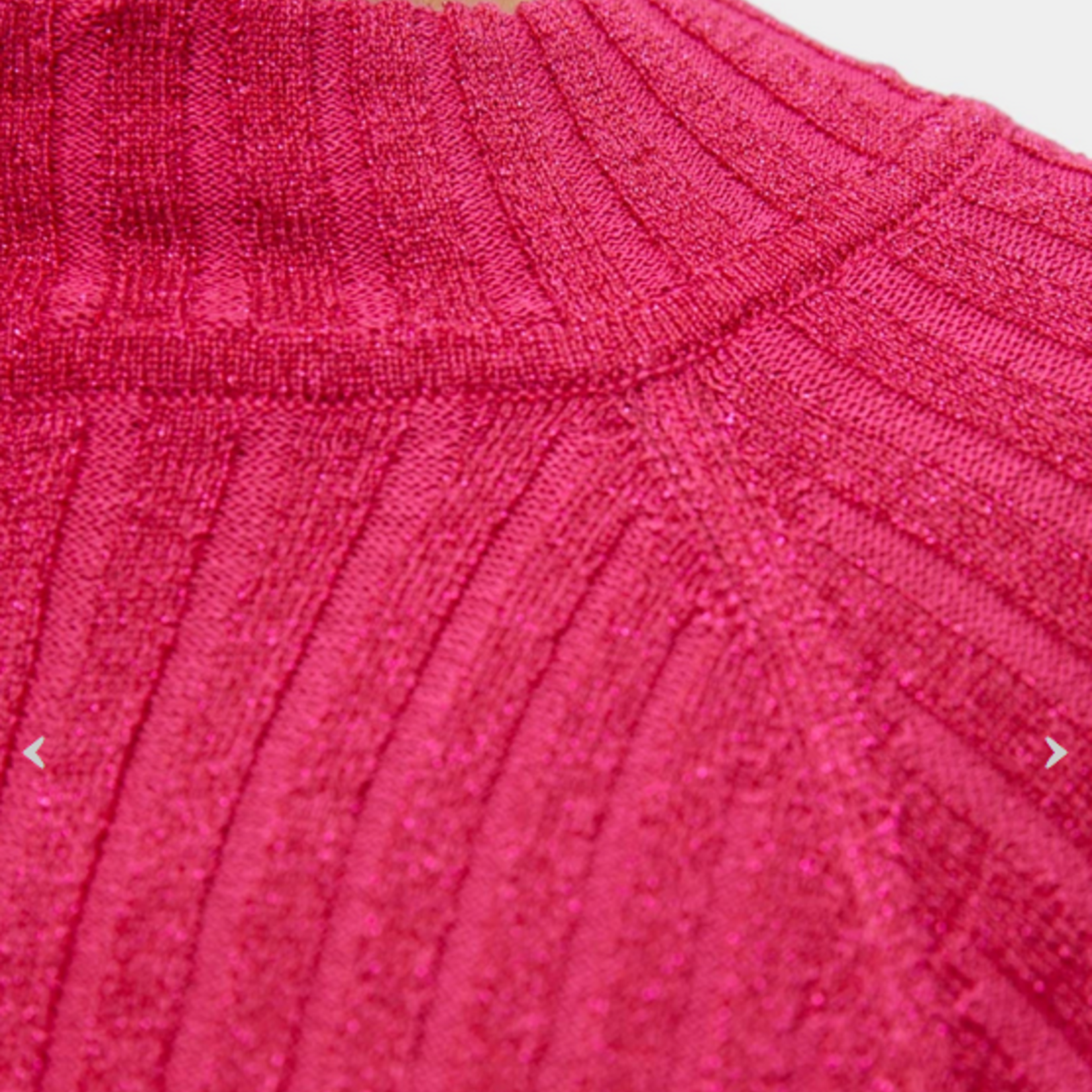 OBJECT OBJECT - Top/trui Luna lurex gebreid magenta maat M