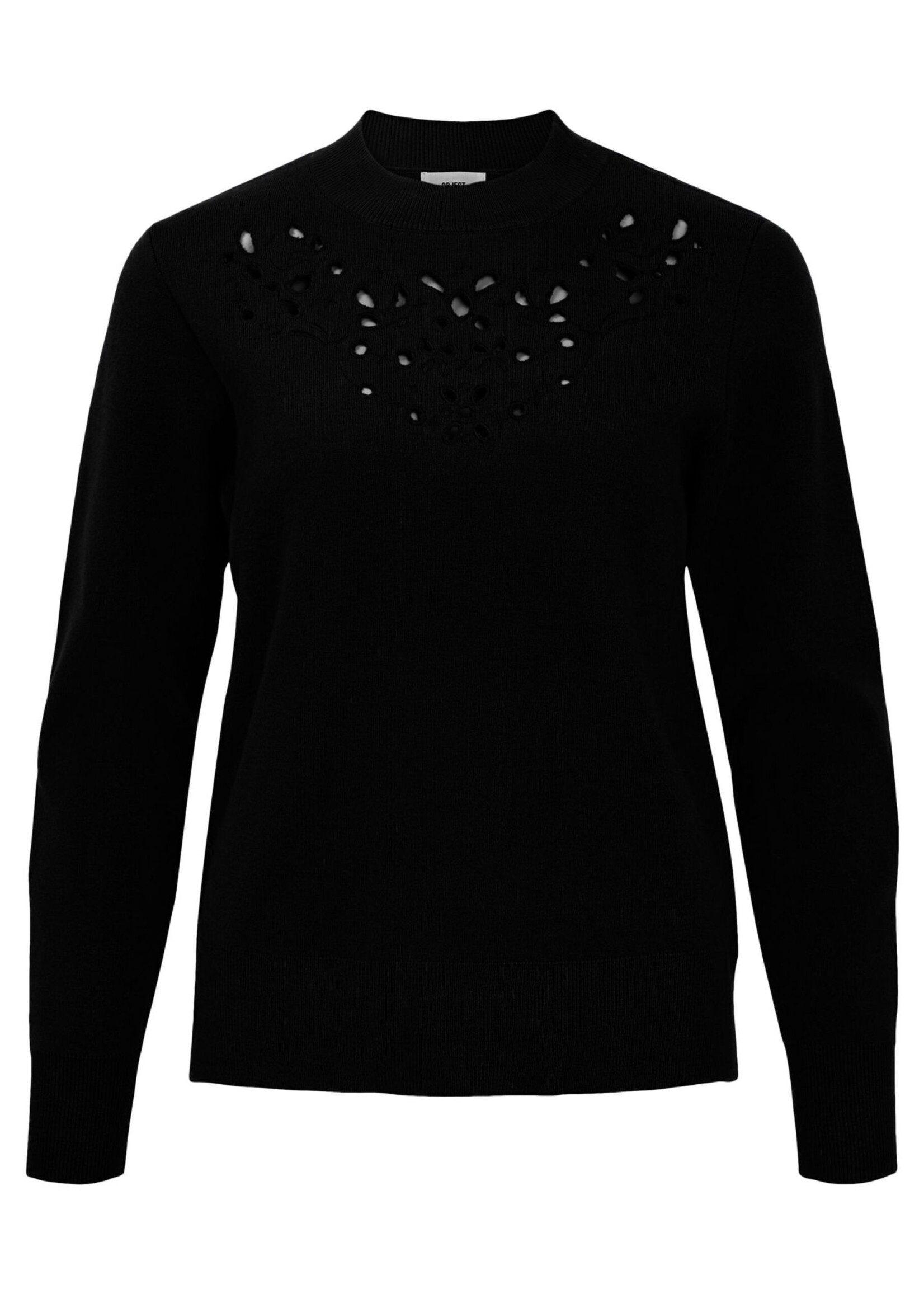 OBJECT OBJECT - Pullover gebreid Reynard high zwart