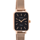 OOZOO OOZOO - Horloge rosé goud met rosé gouden metalen mesh armband - C20270