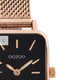 OOZOO OOZOO - Horloge rosé goud met rosé gouden metalen mesh armband - C20270