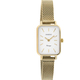 OOZOO OOZOO - Horloge met gouden metalen mesh armband - C20268