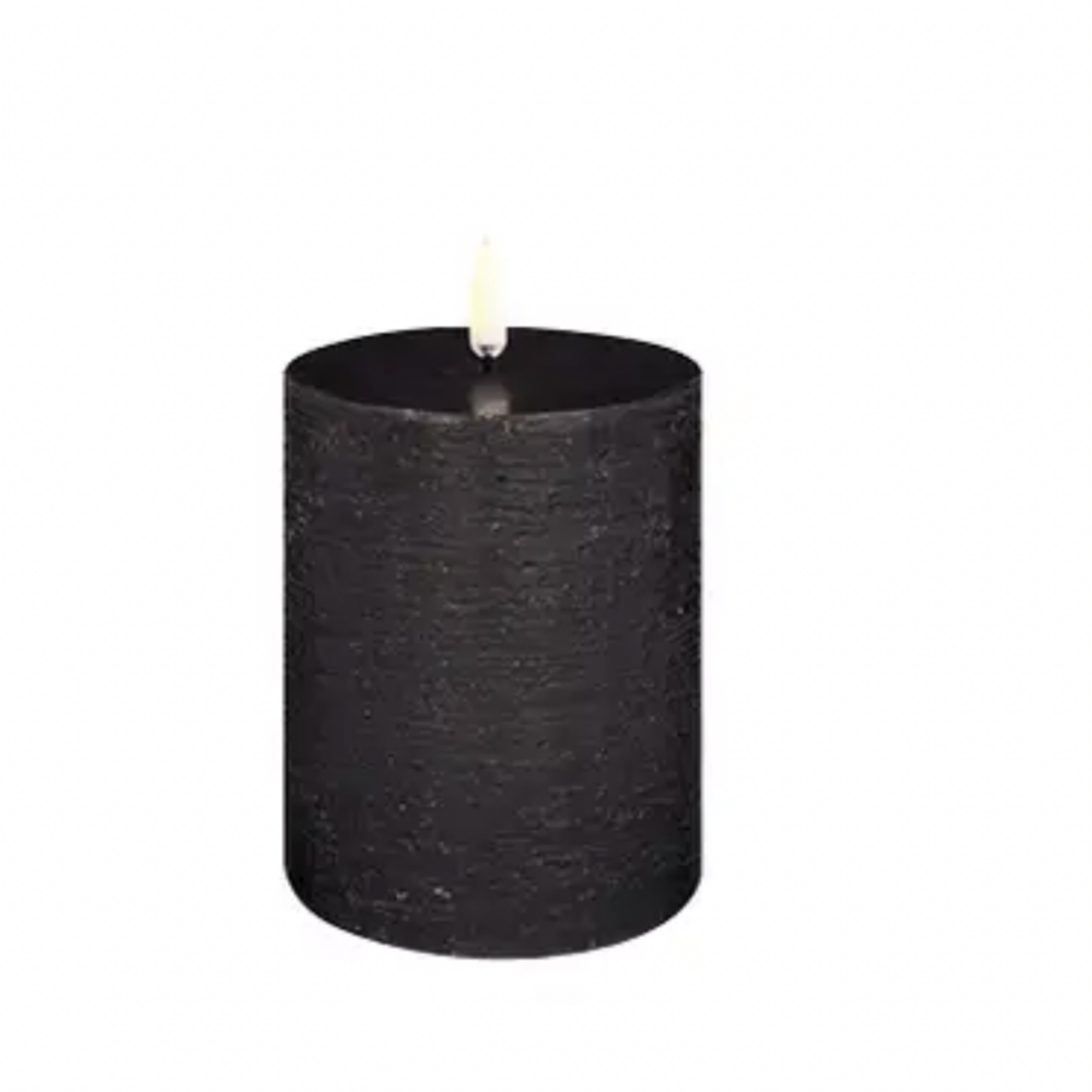 UYUNI UYUNI - Cilinderkaars LED Zwart 7,8x10cm