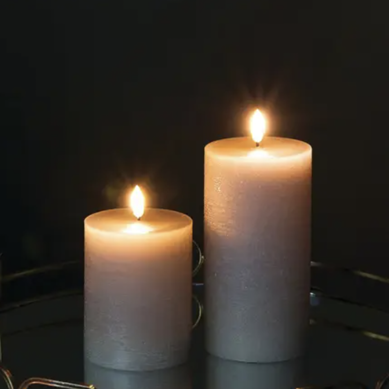 UYUNI UYUNI - Cilinderkaars LED Sandstone 7,8x10cm