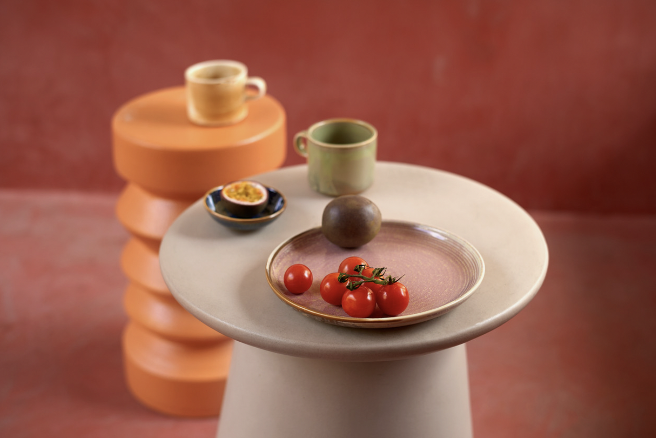 HKLIVING HKLIVING - Chef ceramics side plate, rustic pink ace7149