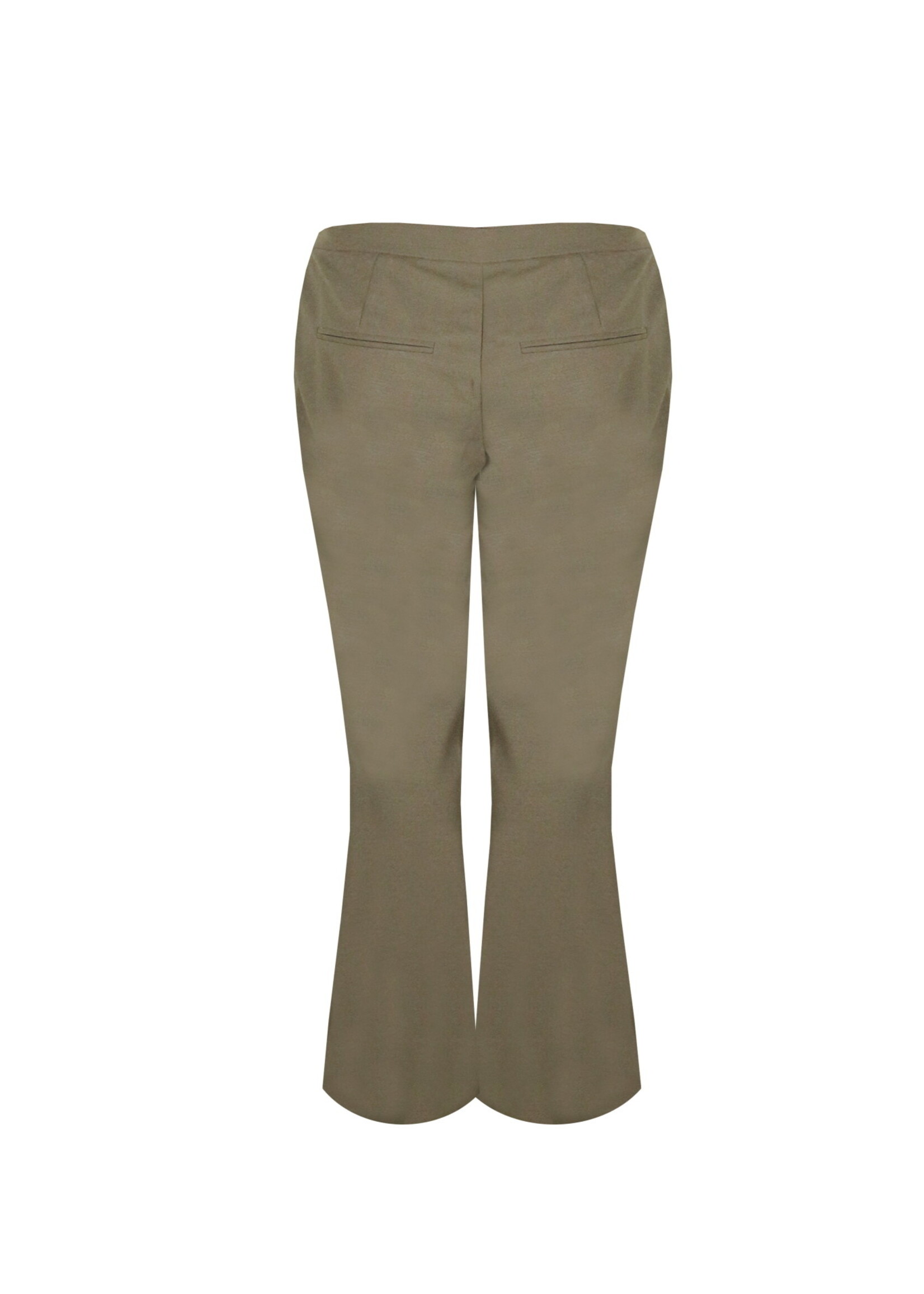 FLURESK FLURESK - Broek Lot klei met flare pijp MAAT 34