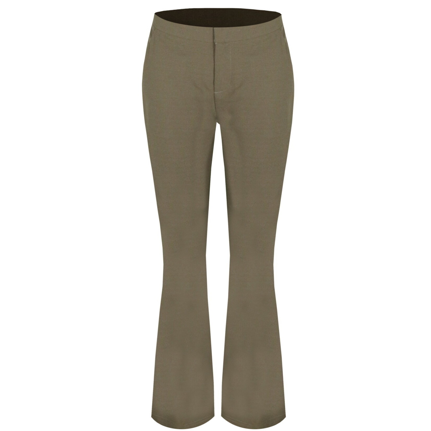 FLURESK FLURESK - Broek Lot klei met flare pijp MAAT 34