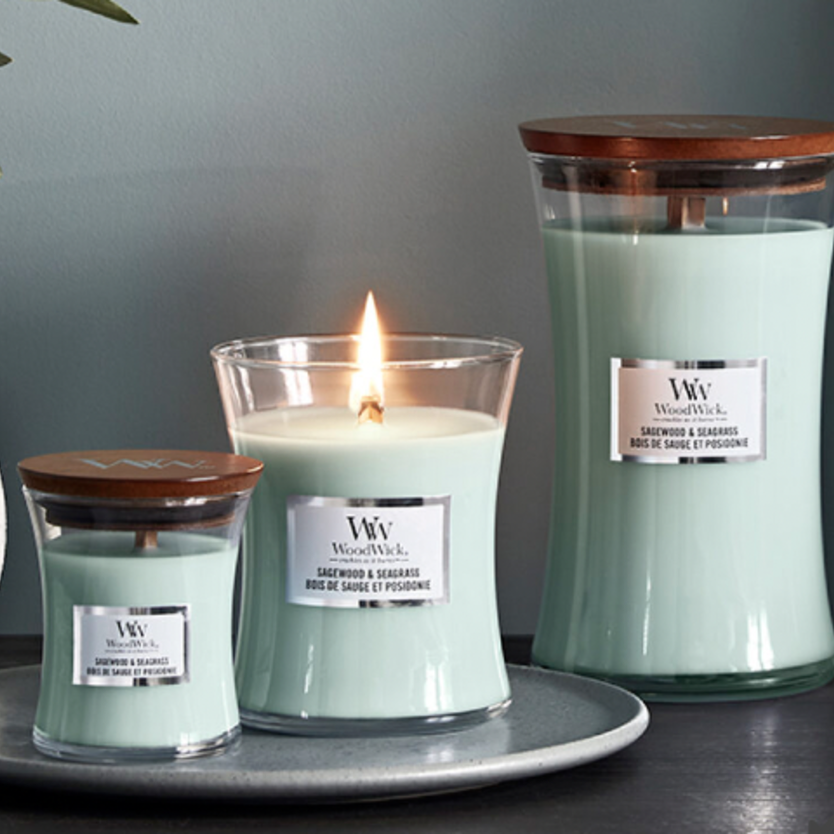 WOODWICK WOODWICK - Candle Sagewood & Seagrass