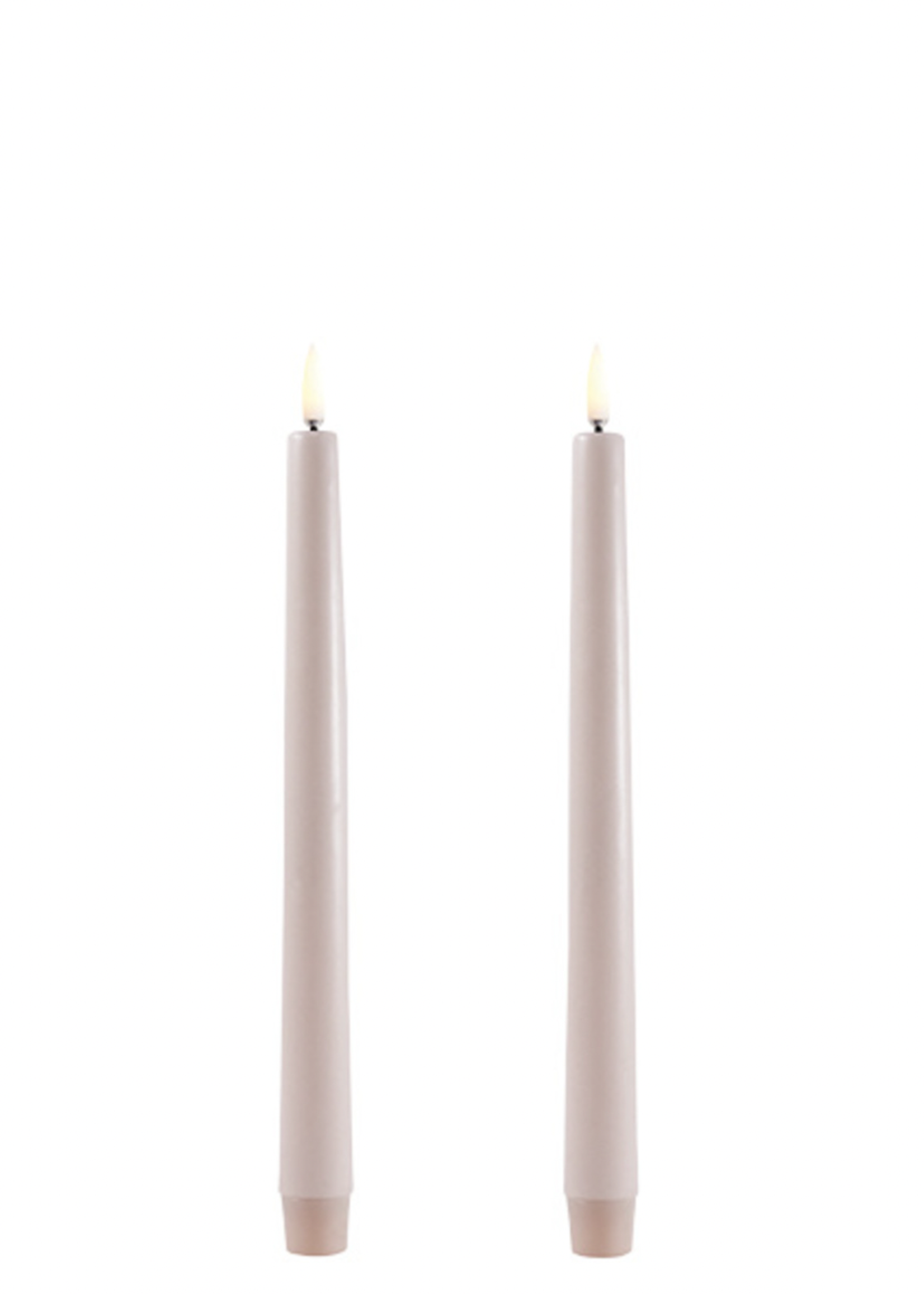 UYUNI UYUNI - LED Dinerkaars beige - 2,3 x25CM - Set van 2