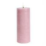 UYUNI UYUNI - Cilinderkaars LED Dusty rose 7,8x20cm