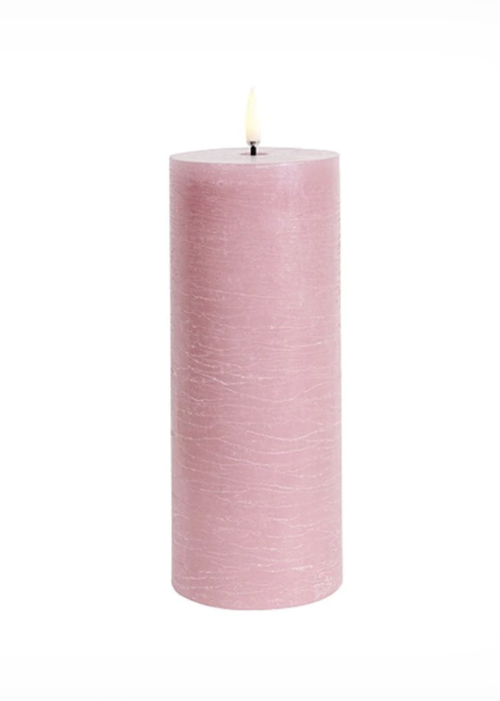 UYUNI UYUNI - Cilinderkaars LED Dusty rose 7,8x20cm