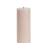 UYUNI UYUNI - Cilinderkaars LED beige 7,8x20cm