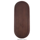 ZUSSS ZUSSS - Ovalen stylingbord hout 55x23x4 cm walnootbruin