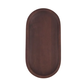 ZUSSS ZUSSS - Ovalen stylingbord hout 30x15x4cm walnootbruin