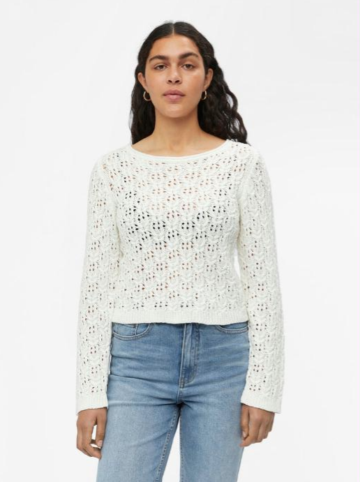 OBJECT OBJECT - Pullover Carolina knit o-neck cloud dancer