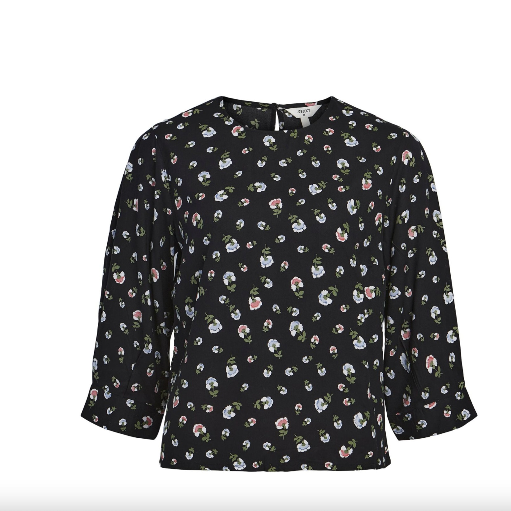 OBJECT OBJECT - Ditta top  zwart met bloemen
