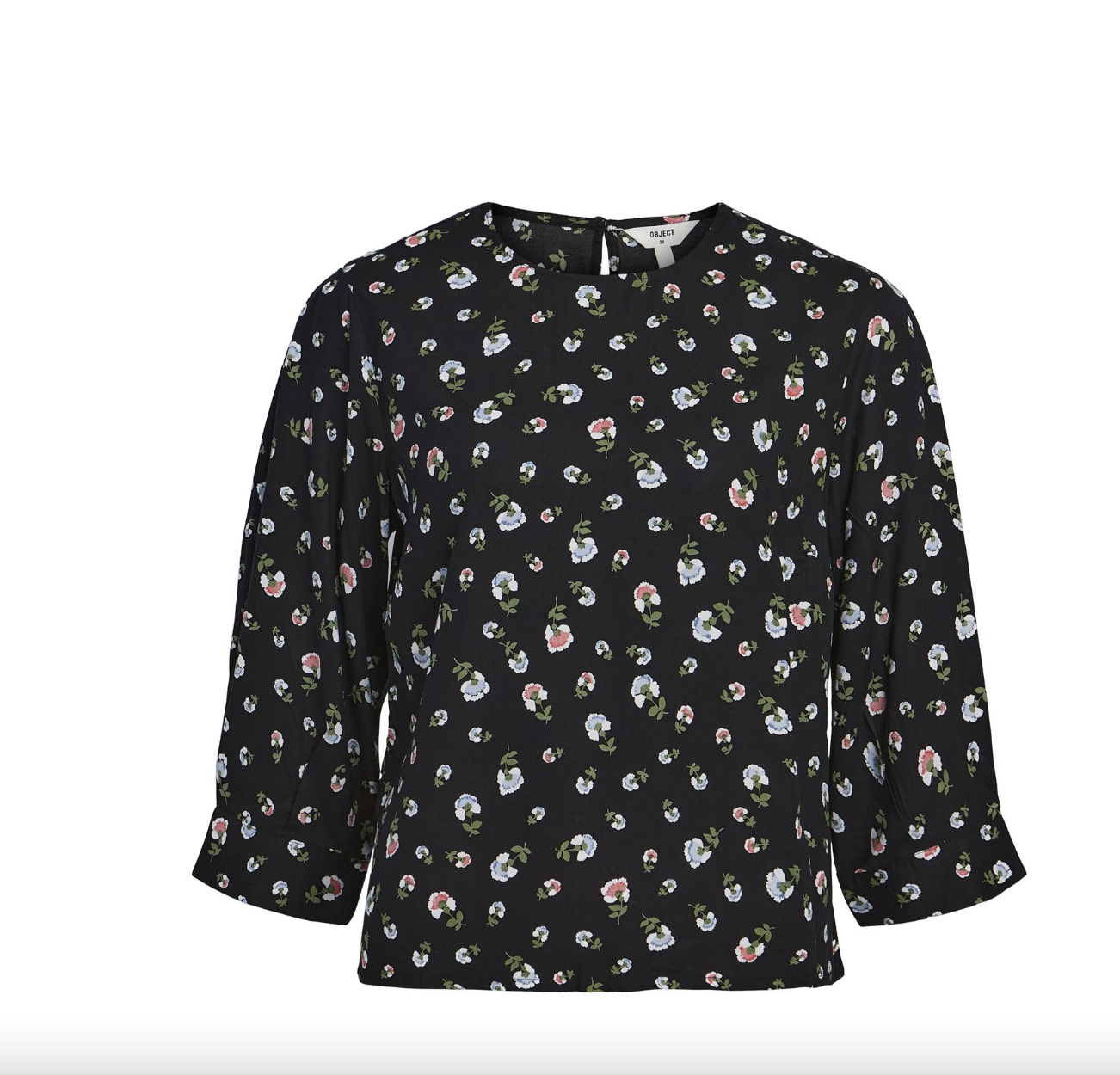 OBJECT OBJECT - Ditta top  zwart met bloemen