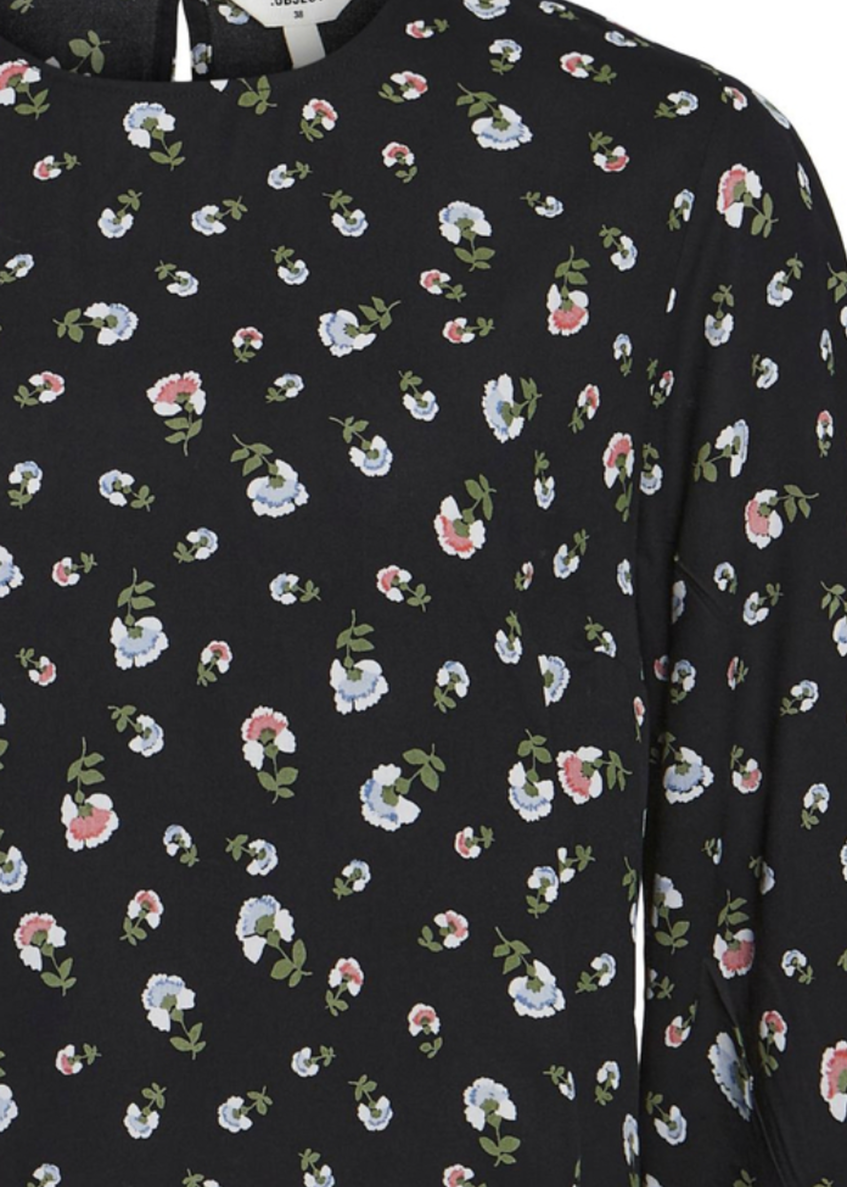 OBJECT OBJECT - Ditta top  zwart met bloemen