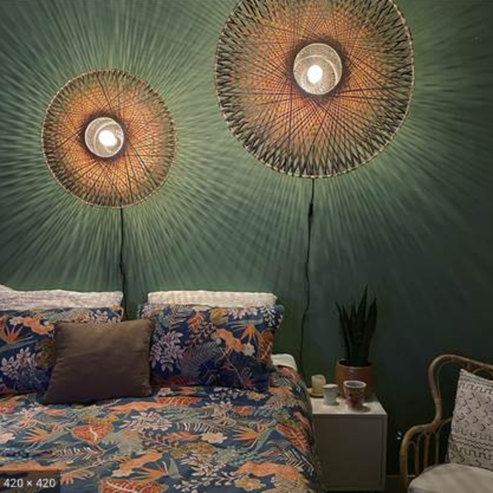 GOOD & MOJO GOOD & MOJO - Wandlamp Kalimantan M 60x15cm