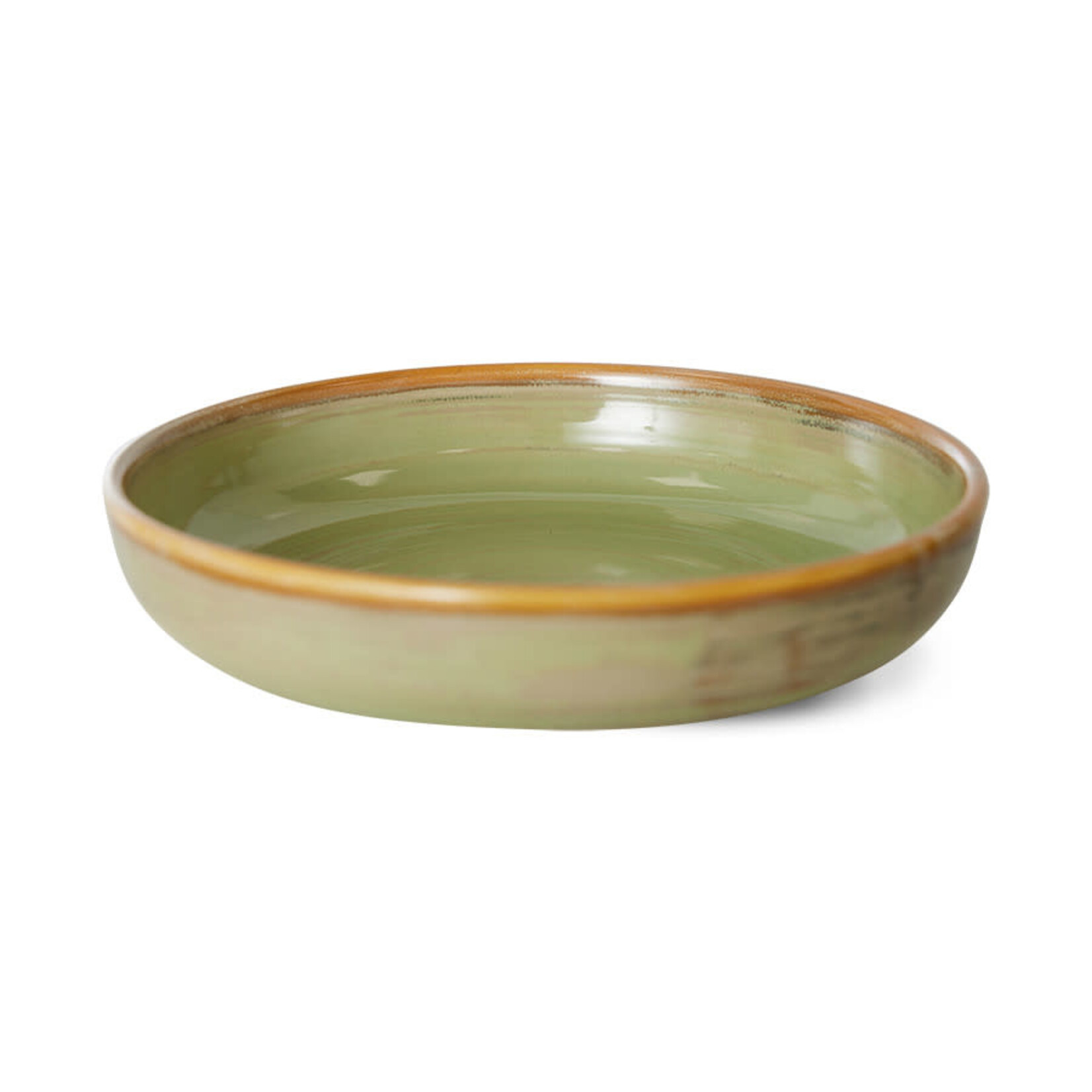 HKLIVING HKLIVING - Chefs ceramics Diep bord M moss green ACE7143