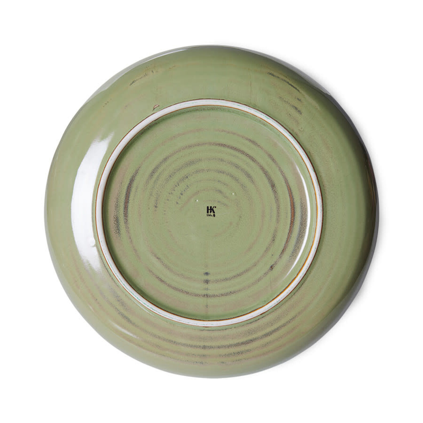 HKLIVING HKLIVING - Chefs ceramics Diep bord M moss green ACE7143