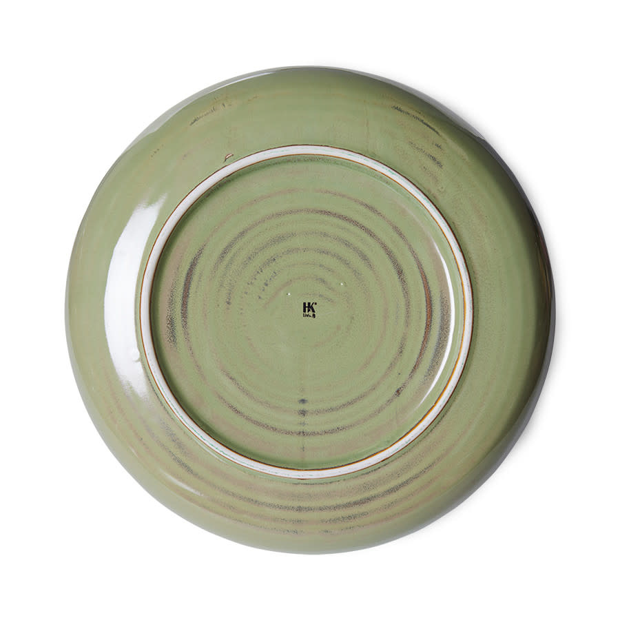 HKLIVING HKLIVING - Home chefs ceramics Deep plate m moss green ACE7143