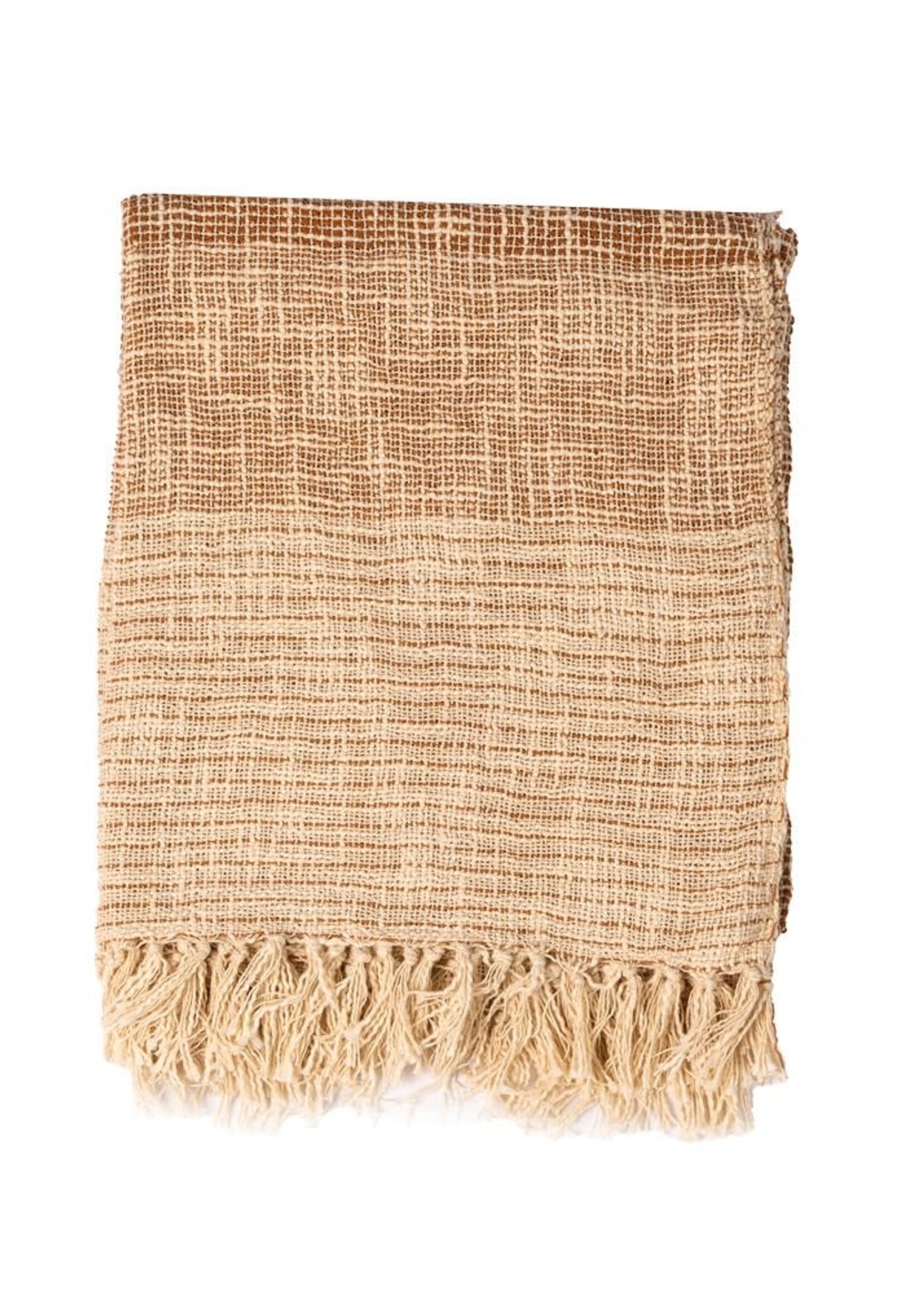 HOME SOCIETY HS - Plaid Zahora Bruin naturel
